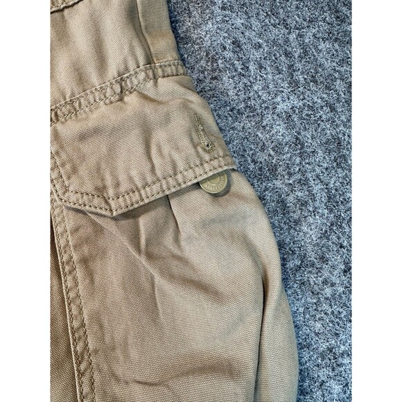 Aeropostale Utility Cargo Pants Womens M Khaki Baggy Wide Leg Grunge 90s Y2K - Picture 8 of 13